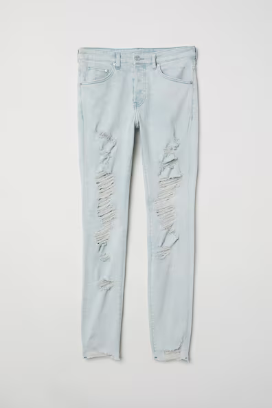Skinny Trashed Jeans
